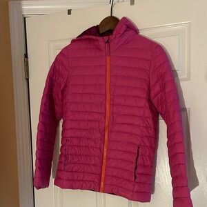 Lands' End Kids' Vibrant Pink Puffer Jacket